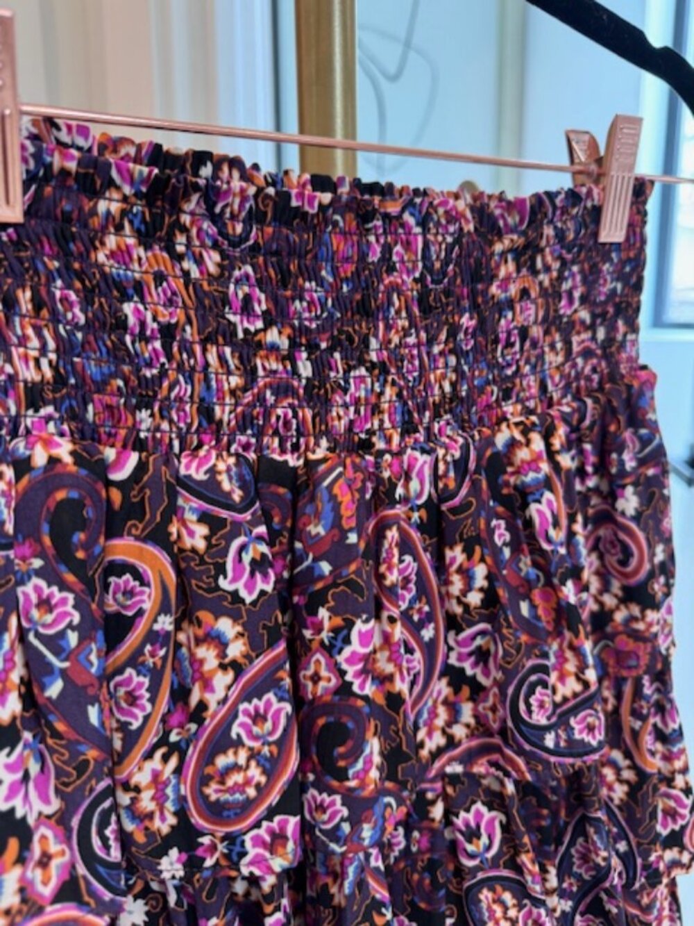 Anthropologie Paisley Tiered Skirt, Small - Picture 2 of 5